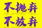 《不抛弃不放弃》(王梓濠演唱)的文本歌词及LRC歌词