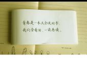 《青春是一本仓促的书》(马雨阳演唱)的文本歌词及LRC歌词