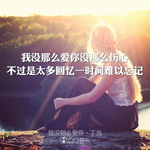 《我没那么爱你》LRC歌词 《我没那么爱你》(丁当)歌词555uuu下载