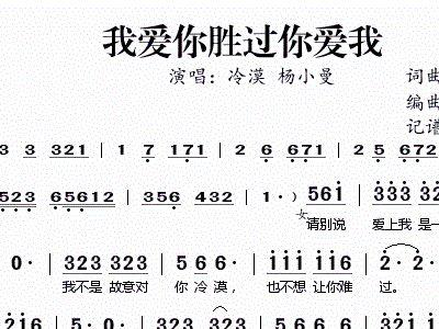 《我爱你胜过你爱我》LRC歌词 《我爱你胜过你爱我》(笑天)歌词555uuu下载